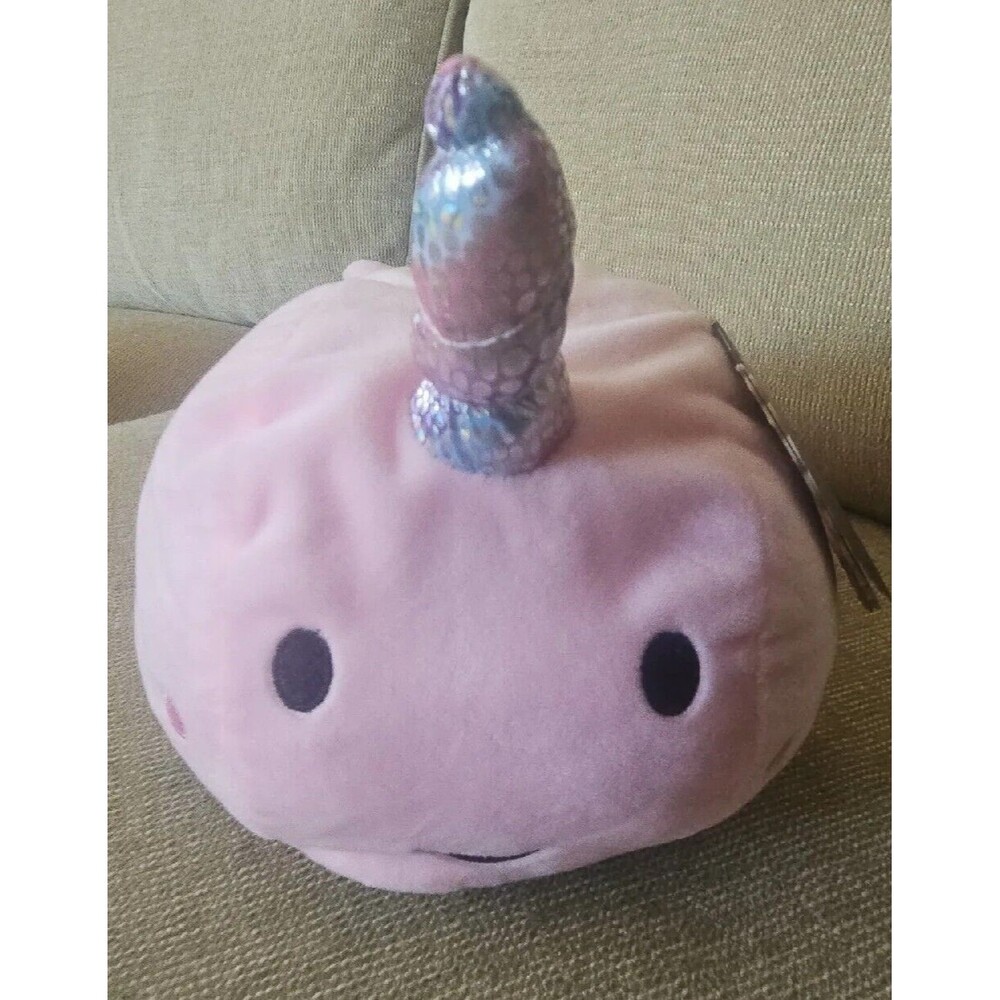 NWT FAO Schwarz Narwhal Plush Stuffed Animal Toy with LED Lights and Sound